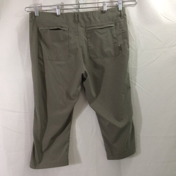 Merrell Pants Cropped Opti-Wick Lightweight 2 Back Pockets Olive Green Size 16 - Picture 4 of 4